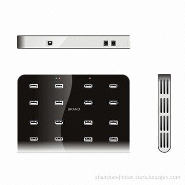 New Charging and Sync 16-port USB Hub, Each Port Voltage for 5V/2.1A, Charging for iPad, Phone